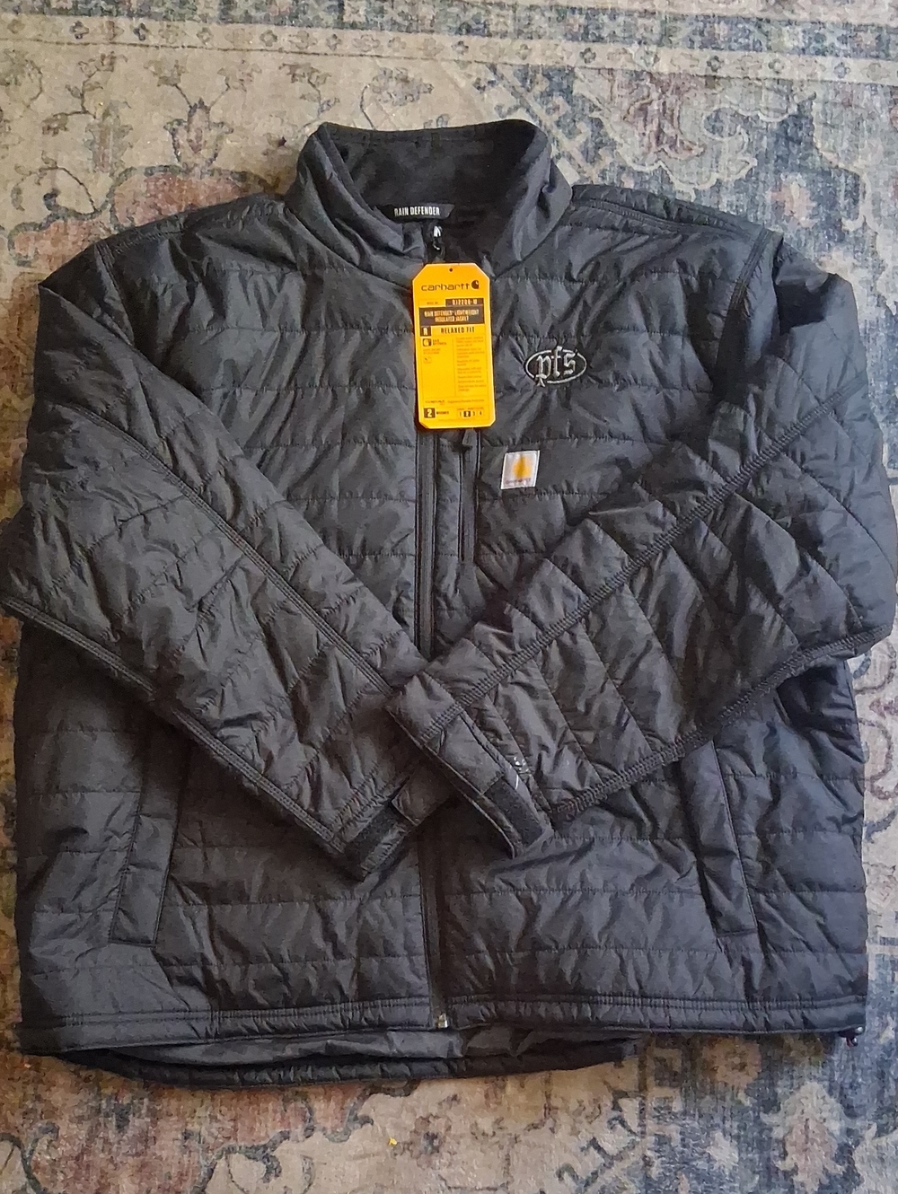 Carhartt Men's Black Quilted Lightweight Puffer Jacket